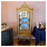 Vintage lighted display cabinet