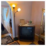 Vintage RCA swivel TV and home decor