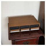Vintage cassette tape case (filled with cassette tapes)