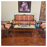 Antique 19th century King Louis XVI salon parlor suite set