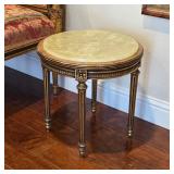 Antique 19th Century French Louis XVI Gilt Wood Stone Top Table Set