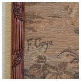 French tapestry signed F. Goya