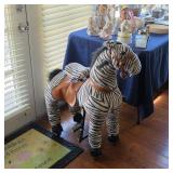 Ride on walking zebra