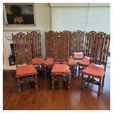 Antique 19th Century French Victorian Dining Chairs Set of 10