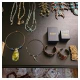 Vintage Native American jewelry, sterling silver and turquoise