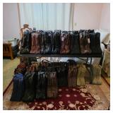Cowboy boots, mostly exotic skins, Lucchese, Justin, Nocona, Tony Lama, Dan Post, and custom pairs