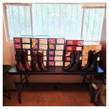 Cowboy boots, mostly exotic skins, Lucchese, Justin, Nocona, Tony Lama, Dan Post, and custom pairs