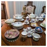 vintage fine China tea sets, teapots and tea cups