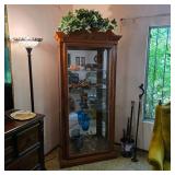 Vintage lighted display cabinet