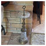Vintage lighted floor ash tray