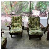 Vintage mid century redwood patio furniture