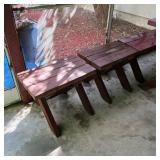 Vintage mid century redwood patio furniture