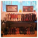 Cowboy boots, many exotics and pre-ban skins