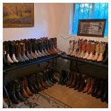Cowboy boots, many exotics and pre-ban skins