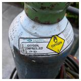 Oxygen acetylene tanks and torch