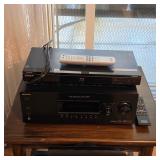 Sony DVD player, Sony stereo amplifier and tuner