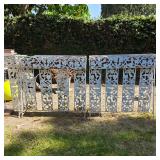 Vintage wrought iron plant stands