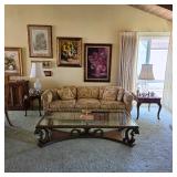 Vintage furniture, art and lamps
