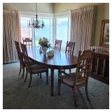 Vintage dining set with 6 chairs