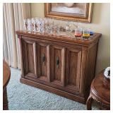 Thomasville vintage flip top bar or buffet