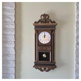 Vintage Syroco Rococo pendulum wall clock