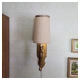 Vintage Hollywood Regency wall mounted lamp
