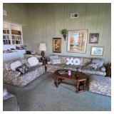 Vintage furniture, lamps and art