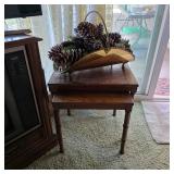 Vintage brass fireplace log holder