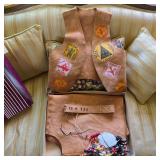 Vintage 1970s Koda Nation leather Indian outfit