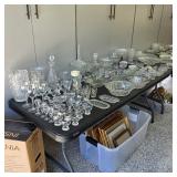 Vintage crystal and vintage picture frames
