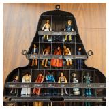 Vintage Kenner Darth Vader Star Wars figurine carrying case with figurines