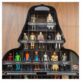 Vintage Kenner Darth Vader Star Wars figurine carrying case with figurines