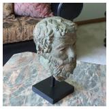 Bronze bust of Greek philosopher Plato