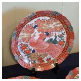 Japanese Imari peacock dinnerware