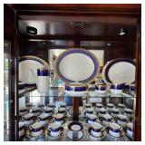 Royal Worcester Imperial pattern cobalt blue and 22k gold fine china