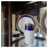 Royal Worcester Imperial pattern cobalt blue and 22k gold fine china