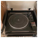 Vintage GE rack audio system with turntable