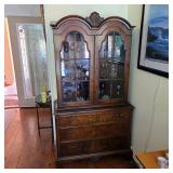 Vintage lighted china cabinet