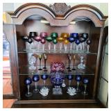Vintage crystal wine glasses, vases, cruet and more
