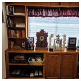 Vintage clocks, vintage books