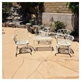 Vintage mid century metal patio furniture