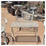 Vintage mid century metal patio furniture