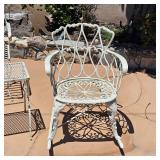 Vintage mid century metal patio furniture