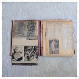 1940s sports scrapbook, baseball, basketball, football