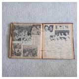 1940s sports scrapbook, baseball, basketball, football