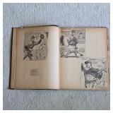 1940s 1950s sports scrapbook, baseball, basketball, football