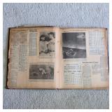 1940s 1950s sports scrapbook, baseball, basketball, football