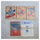 1940s New York Yankees baseball programs and scorecards