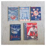 1940s 1950s New York Yankees baseball programs and scorecards
