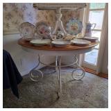 Round dining table, RS Prussia porcelain, Nippon porcelain, German porcelain